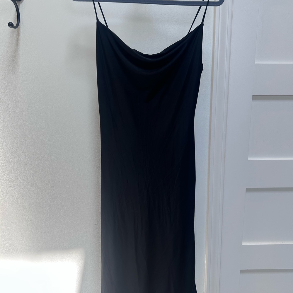 Elegant Black Slip Dress